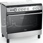 فرن ميديا غاز امان كامل 60×90 استيل - 36LMG5G030
