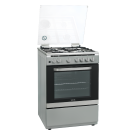 فرن فيستل غاز امان كامل 4 شعلات 60×60 73 لتر استيل - FG6P4089NX