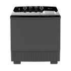 غسالة وايت وستنجهاوس حوضين 26 كيلو رمادي+اسود