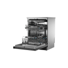 جلاية صحون هاير 13برامج 16 مكان 3 ارفف ، انفيرتر ، فتح الباب تلقائي فضي كفاءة ج