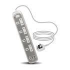 جرين هوم توصيلة كهربائية 4 مقابس و2 منفذ USB و منفذ Type C طول الكبل 5 متر فضي