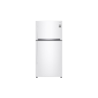 ثلاجة ال جي فريزر علوي 17.9 قدم تبريد داخل الباب  / توزيع متعدد للهواء / هيجين فريش واي فاي / لينير كمبروسير / شاشة إل إي دي باللمس ابيض كفاءة ج