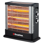 دفاية أوكارينا 1800 واط تدفئة أمامية وعلوية ، 3 شمعة اسود