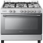 فرن توشيبا غاز امان كامل 5 شعلات 60×90 مروحة توزيع حرارة الفرن استيل - RL2-90G5GE(MR)-SA
