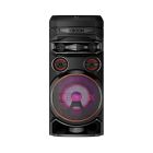 ال جي سماعة حفلات اكس بووم، بقاعدة مزدهرة، اسود صوت قوي بجهير عميق، قاعدة مضيئة، اتصال بلوتوث، تصميم محمول