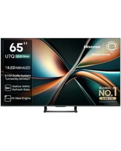 تلفزيون هايسنس ميني ليد 65 بوصة ذكي 144 هرتز فائق الوضوح، ذكي نظام تشغيل فيدا - 65U7Q
