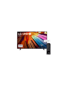 تلفزيون ال جي ذكي 86 بوصة UHD-4K 60Hz معالج α5 AI 4K Gen7 الريموت السحري، الذكاء الاصطناعي للصوت، HDR10 نظام WebOS - 86UT80006LB