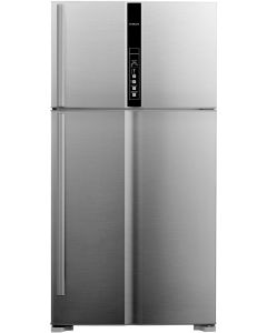 ثلاجة هيتاشي فريزر علوي 24.8 قدم 700 لتر فضي كفاءة ج - R-V905PS1KV-1 BSL