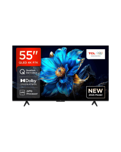 تلفزيون تي سي ال ذكي 55 بوصة QLED-4K 60Hz Game Master 3.0 Dolby Atmos, HDR 10 نظام جوجل تي في - 55P7k