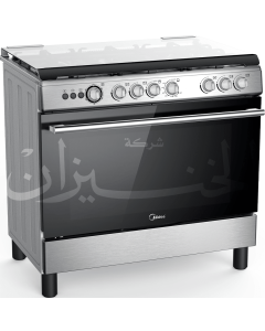 فرن ميديا غاز امان كامل 60×90 استيل خط 220 - 36LMG5G030