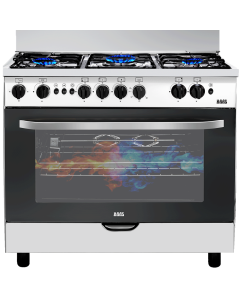فرن هاس غاز امان كامل 60×90 استيل خط 220 - HC960FE1