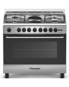 فرن بومباني غاز + كهرباء امان كامل 60×90 استيل خط 220 - ESSENTIAL90GG42IX