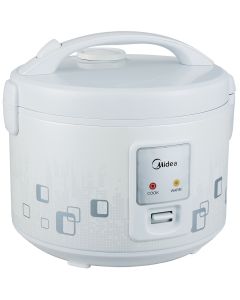 محضرة طعام ميديا طباخ رز  1.8 لتر ابيض خط 220 - MBYJ5010W