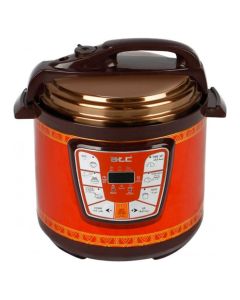 قدر اي تي سي ضغط كهربائي 10 لتر For Cooking Mandi, Machboos, Stuffed Dishes, Kabsa, Cake, and Soup Inner Pot, Mandi Rack, Spoon, Measuring Cup, and Tongs / Non-Stick and Removable Cooking Pot أحمر خط 220 - H-APS3610L