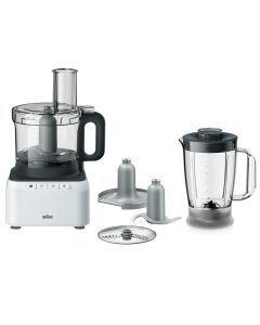 محضرة طعام براون بيور ايز 800 واط ابيض خط 220 - BRFP3131WH