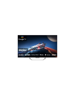 تلفزيون هاير ذكي 65 بوصة QLED-4K 60Hz Gaming مع خاصية رفع التردد الى 120Hz نظام جوجل تي في - H65S800UX
