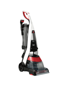 مكنسة بيسل غسيل سجاد Powerwash Premier التنظيف العميق تقنية منع الانسداد بألياف الشعر و السجاد /تقنية الحرارة الثابتة  HeatWave تنظيف البقع المستعصية بضغطة زر / تجفيف للأسطح أحمر خط 220 - 1456E