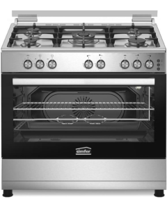 فرن سيمفر غاز امان كامل شبك ثقيل و مروحة توزيع حرارة 60×90 استيل خط 220 - F9502SGWHM-SMF04