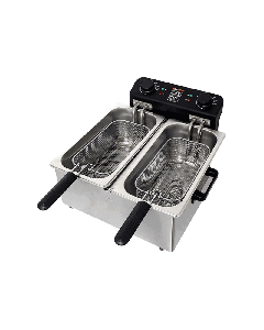 قلاية زيت كولن 2800 واط 6 لتر ، 2 سلة ، مؤشرات ضوئية للطاقة والحرارة