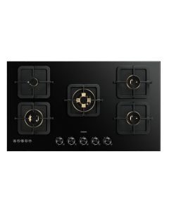 بلت ان روبام سطح غاز 90 سم 5 عيون نحاسية قوة لهب عالية زجاج خط 220 - B520
