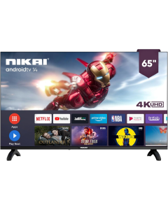 تلفزيون نيكاي ذكي 65 بوصة UHD-4K نظام أندرويد - UHD65SLED