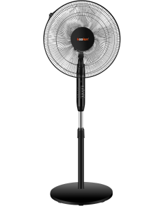 مروحة كولن عمودية 16 بوصة ، 5 ريشة ، 3 سرعات بمؤقت ، جهاز تحكم عن بعد ، 40 واط اسود - 807100020