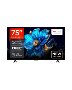تلفزيون تي سي ال ذكي 75 بوصة QLED-4K 60Hz Game Master 3.0 Game Accelerator, HDR 10 نظام جوجل تي في - 75P7k