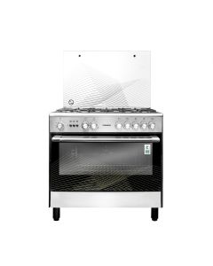 فرن تورنيدو غاز امان كامل مروحة توزيع حرارة الفرن 60×90 5 شعلات ايطالية، شبك ثقيل باب فرن 3 طبقات استيل