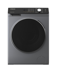 غسالة هيتاشي اتوماتيك امامية كومبو تنشيف 100% 10.5 غسيل تجفيف 7 كيلو  فضي كفاءة أ