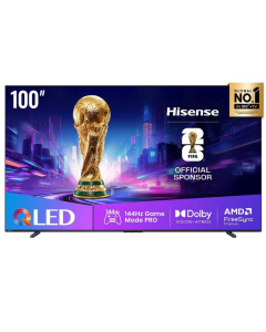 تلفزيون هايسنس كيو ليد 100 بوصة ذكي 144 هيرتز نظام تشغيل فيدا
