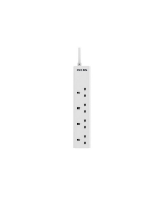 توصيلة فيليبس 2 متر 4 مقابس أمان حماية اطفال، قاطع 13 امبير