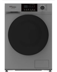 غسالة سوبر جنرال اتوماتيك امامية كومبو تنشيف 100% 10.5 كيلو غسيل تجفيف 7 كيلو فضي