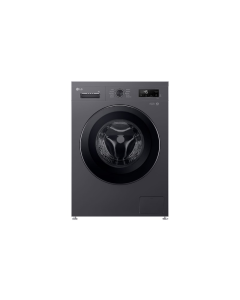 غسالة ال جي اتوماتيك امامية تنشيف 75% 8 كيلو بتقنية محرك الدفع المباشر الذكي بالذكاء الاصطناعي ، بخار ، الإتصال الذكي واي فاي جوهر الغرافيت كفاءة أ - WFF0814MB