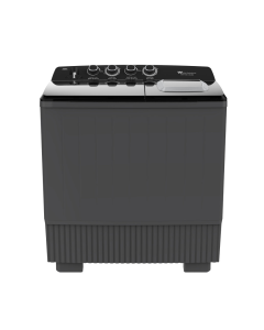 غسالة وايت وستنجهاوس حوضين 18 كيلو رمادي+اسود