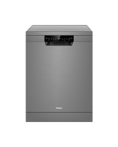 جلاية صحون هاير 6+4 برنامج 16 مكان 3 ارفف ، انفيرتر ، فتح الباب تلقائي فضي كفاءة ج