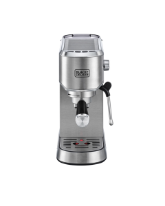 مكينة تحضير القهوة بلاك اند ديكر خافق للحليب – مضخة باريستا يدوية – 1450 واط فضي