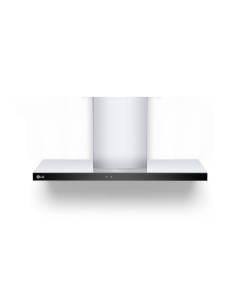 شفاط ال جي 90 سم 3 مستويات السرعة، فلتر كربوني للروائح ، فلتر المنيوم قابل للغسل استيل