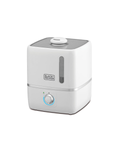 مرطب هواء بلاك اند ديكر 3 لتر يغطي مساحة 430 قدمًا مربعًا، نظام الموجات فوق الصوتية مع التحكم في مستوى الضباب، وإيقاف التشغيل التلقائي ومؤشر المياه