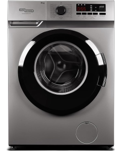 غسالة سوبر جنرال اتوماتيك امامية تنشيف 75% 6 كيلو فضي