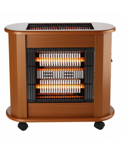 دفاية نيوهاوس مستطيلة ، تدفئة من 3 اتجاهات 2400 واط خشبي