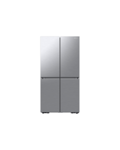ثلاجة سامسونج 4 ابواب 26.7 قدم 757 لتر نظام فرنسي ، (Smart AI Control / Triple Cooling) فضي