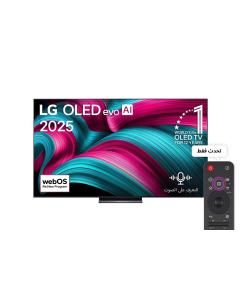 تلفزيون ال جي ذكي 83 بوصة OLED-4K evo ,AI C5 , Smart TV ,144 hz VRR ,with Dolby vision & Atmos α9 AI Processor ,Gen8 نظام WebOS - OLED83C56LA