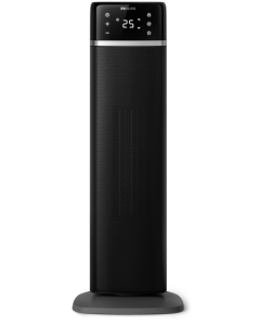 دفاية فيليبس عمودية شاشة ديجيتال ، تغطي مساحة حتي 20 متر ، 2000 واط ، القدرة في التحكم من خلال تطبيق Philips Air+، اسود