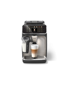 مكينة تحضير القهوة فيليبس الكل في واحد  مع طاحونة مدمجة، باللونين الأسود والفضي، 20 مشروبا، LatteGo