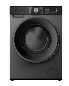 غسالة هايسنس اتوماتيك امامية كومبو تنشيف 100% انفيرتر 8 كيلو غسيل تجفيف 6 كيلو رمادي