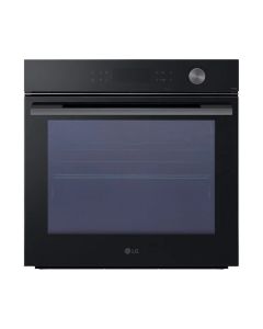 ال جي بلت ان فرن كهرباء 60 سم ProBake Convection لتوزيع حراري ممتاز 76 لتر انستا فيو مع خاصية القلي بالهواء والطهي بالسوفيد الهوائي أسود